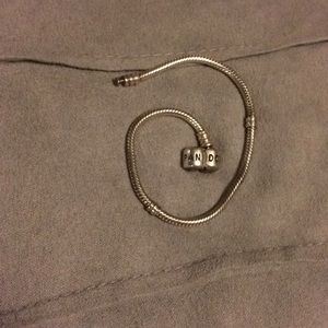 Sterling Silver Pandora Charm Bracelet